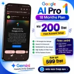 🚀 18 Months Google AI Pro –  Plan Free